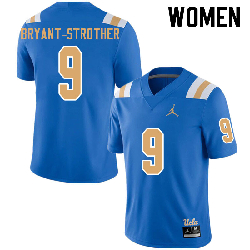 Jordan Brand Women #9 Choe Bryant-Strother UCLA Bruins College Football Jerseys Sale-Blue - Click Image to Close